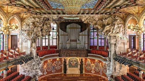 Koncertní sál Palau de la Música Catalana: vstup(né), otevírací doba, tipy, zajímavosti, mapa a další Koncertní sál Palau de la Música Catalana v Barceloně