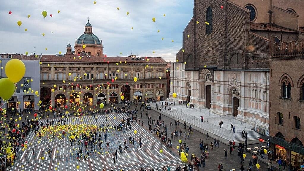 Velké náměstí v Boloni (Piazza Maggiore di Bologna)